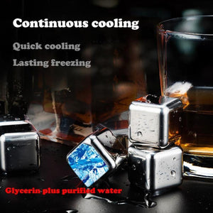 Stainless Steel Whisky Stone Chilling Cubes (4 Styles)