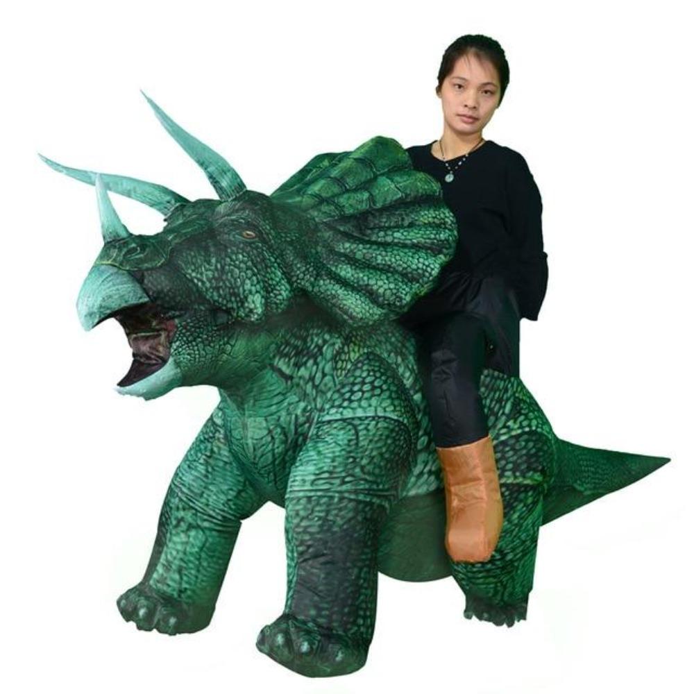 Inflatable Triceratops Costume (6 Colors) Adult Size Only