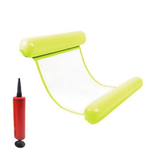 Inflatable Floating Swimming Hammock (13 Colors) Air Pump Included