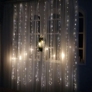 Remote Control Curtain Lights LED USB Garland Fairy Lights (3 Colors) 3m x 3m