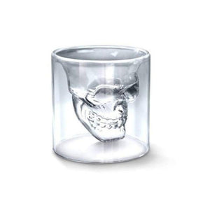 Skull Bottle Whisky Decanter 3D Shot Glasses (2 Styles & 5 Sizes)