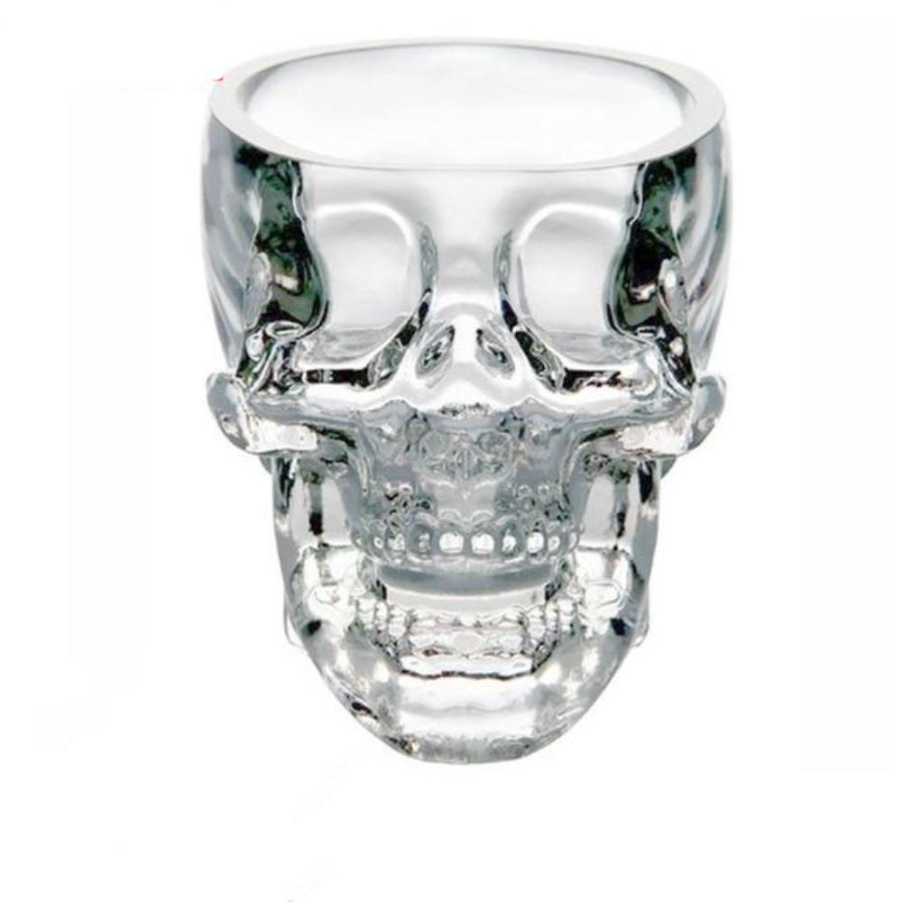 Skull Bottle Whisky Decanter 3D Shot Glasses (2 Styles & 5 Sizes)