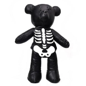 Skeleton Teddy Bear Goth Plush Backpack Purse 3D Stuffed Animal (3 Colors) 65cm