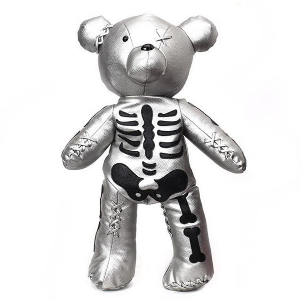 Skeleton Teddy Bear Goth Plush Backpack Purse 3D Stuffed Animal (3 Colors) 65cm