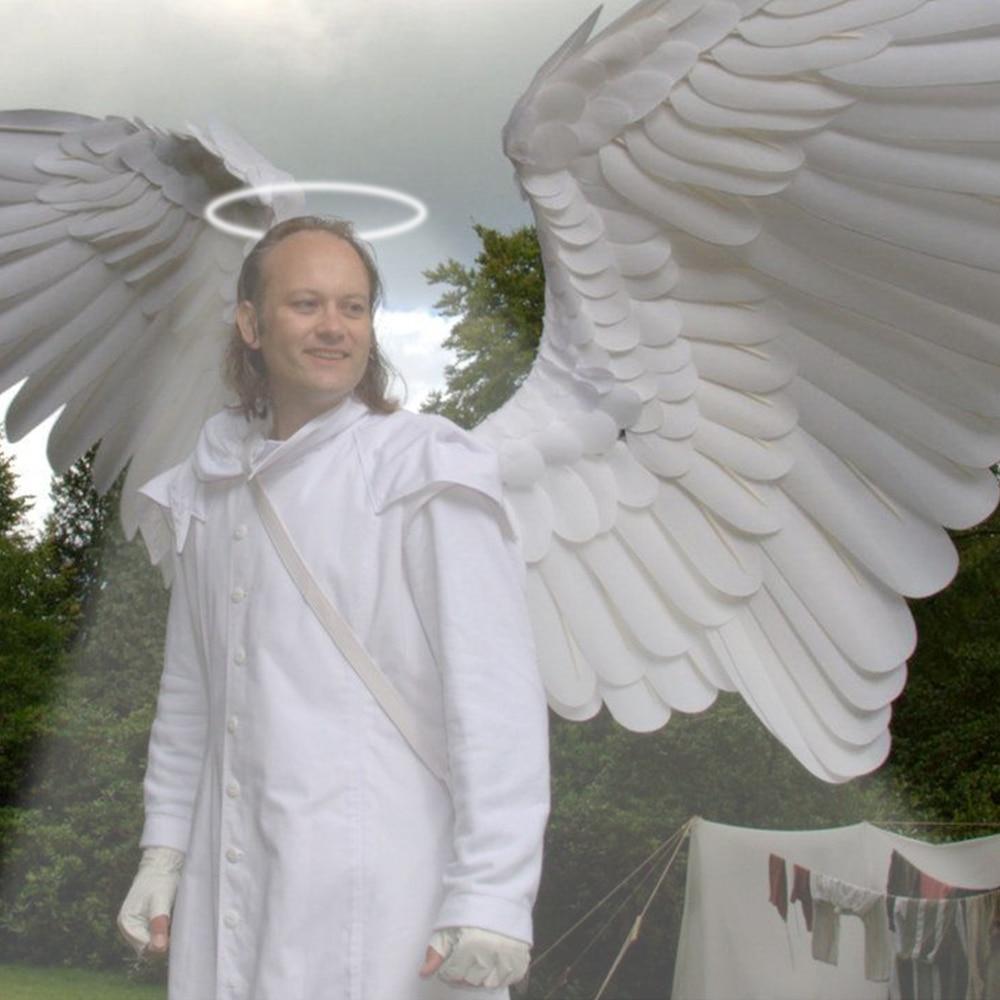 Costume Angel Wings (Black or White) Child or Adult Sizes