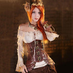 Renaissance Medieval Victorian Steampunk Corset (Size S-2XL)