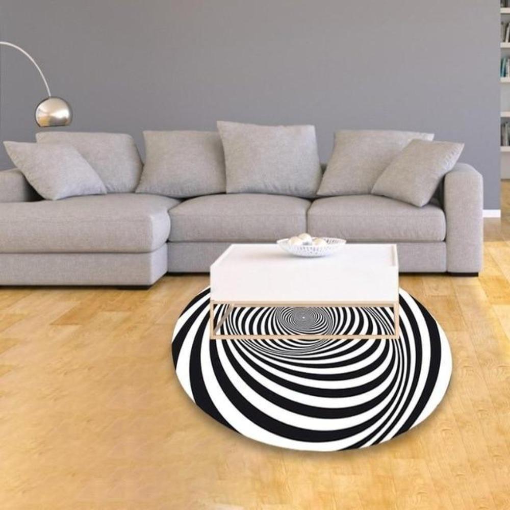 3D Vortex Portal Carpet Optical Illusion (25 Designs/Sizes)