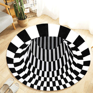 3D Vortex Portal Carpet Optical Illusion (25 Designs/Sizes)