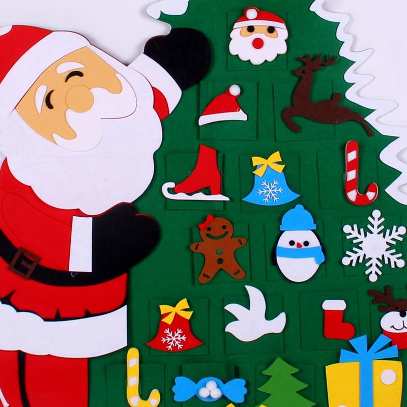 Santa DIY 3D Felt Christmas Tree (6 Designs)