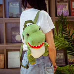 Dinosaur Plush Backpack 3D Stuffed Animal (T-Rex or Triceratops)