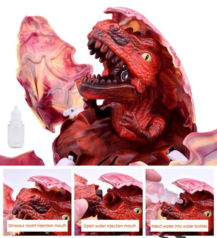 LED Voice Activated Dragon Dinosaur Alien Egg Burster Smoke Breathing Toy