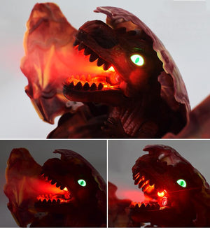 LED Voice Activated Dragon Dinosaur Alien Egg Burster Smoke Breathing Toy