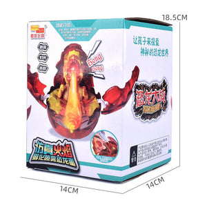 LED Voice Activated Dragon Dinosaur Alien Egg Burster Smoke Breathing Toy