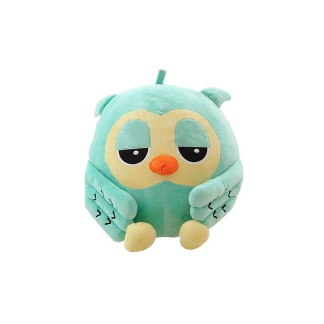 Sleepy Owl Pillow Plush 3D Stuffed Animal (2 Colors)