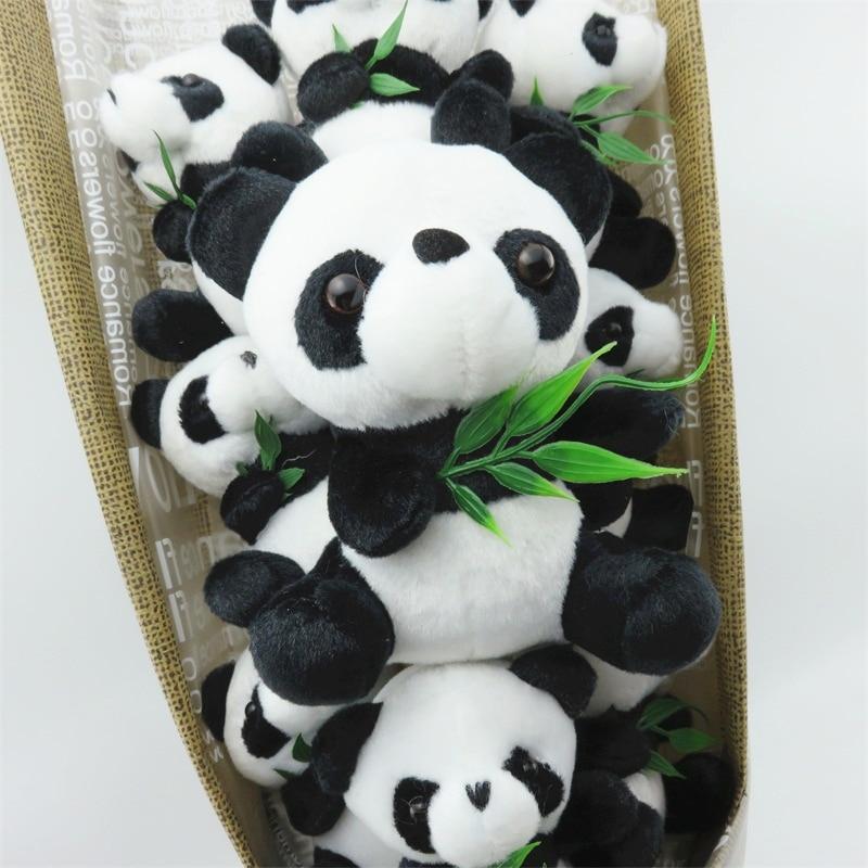 Panda Rose Teddy Bear Bouquet Enchanted Flower Box Included