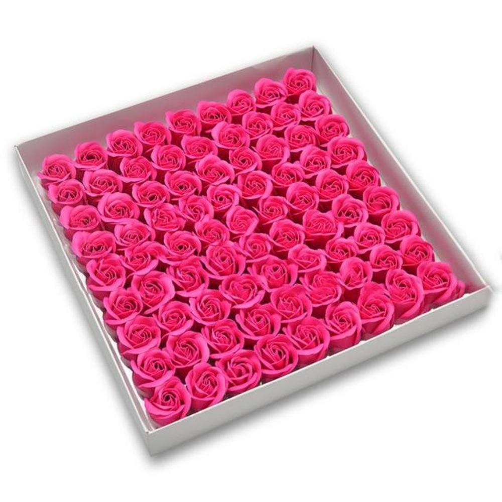 81 Piece Rose Scented Enchanted Soap Flower (19 Colors)