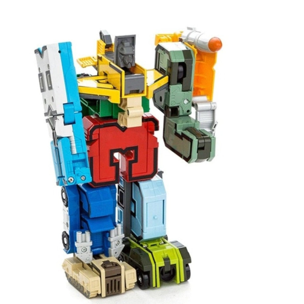 Fun With Numbers Transforming Robots (Combine Together) 15 Piece Set Children 6+