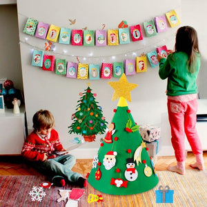Santa DIY 3D Felt Christmas Tree (6 Designs)