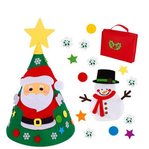 Santa DIY 3D Felt Christmas Tree (6 Designs)