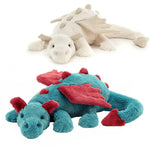 Dragon Pillow Plush Stuffed Animal (2 Colors) 4 Sizes