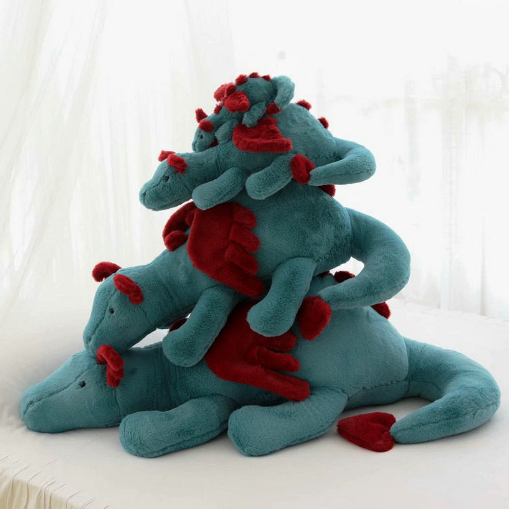 Dragon Pillow Plush Stuffed Animal (2 Colors) 4 Sizes