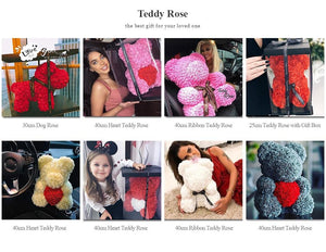 Limited Edition 2022 Merry Christmas Santa Rose Teddy Bear (34 Designs)
