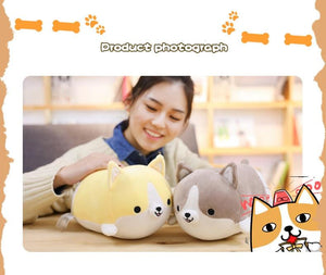Corgi Shiba Dog Pillow Plush 3D Stuffed Animal (3 Sizes) 3 Colors