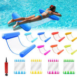 Inflatable Floating Swimming Hammock (13 Colors) Air Pump Included