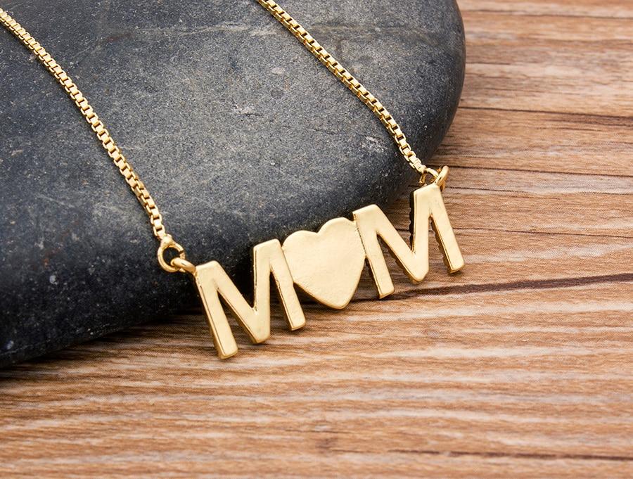 I Love Mom Ice Chain Necklace Pendant Mama (3 Designs)