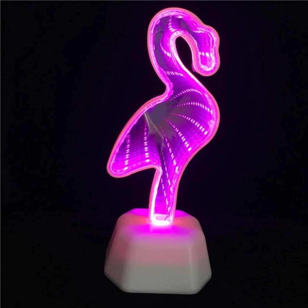 3D Infinity Mirror Tunnel Lamp (11 Designs) Heart, Unicorn, Mermaid, Moon, Star +