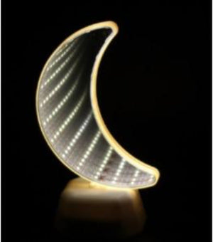 3D Infinity Mirror Tunnel Lamp (11 Designs) Heart, Unicorn, Mermaid, Moon, Star +