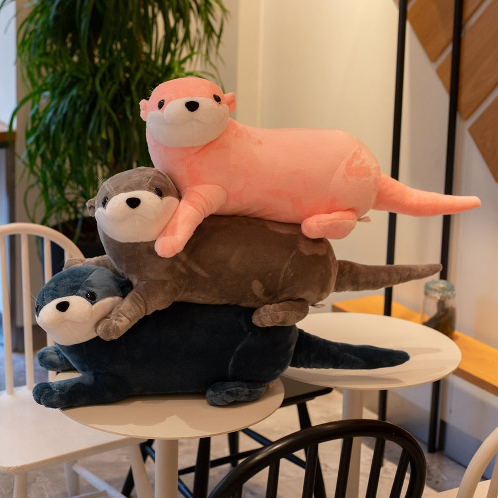 Otter Pillow Plush Stuffed Animal (3 Colors & 3 Sizes)