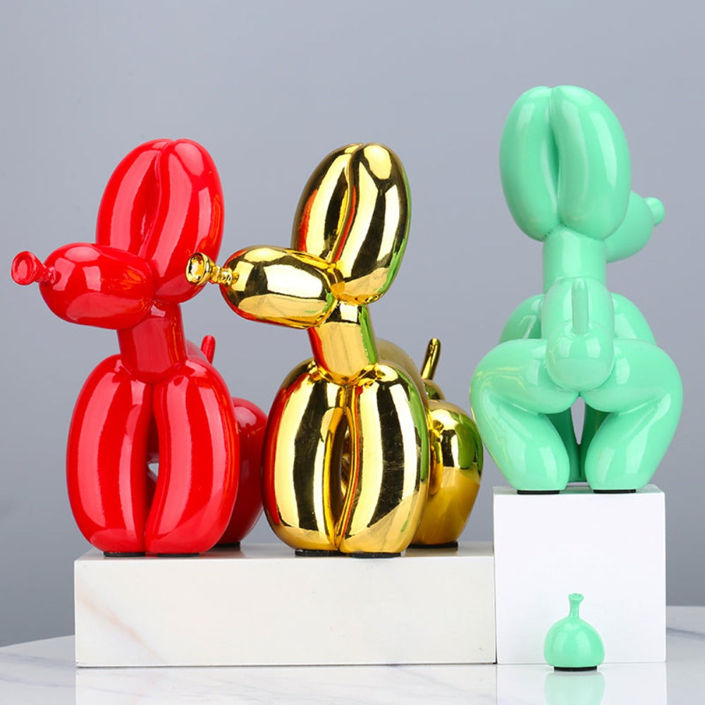 Balloon Dog Sculpture Statue Cute Animal Home Décor Desktop Ornaments Best Gift Shoppers
