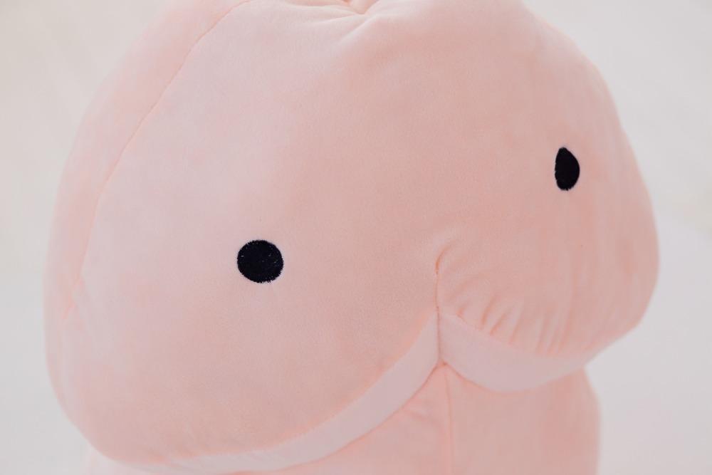 Kawaii Ding Ding Pillow Plush 3D Stuffed Animal (Pink or Brown) 3 Sizes