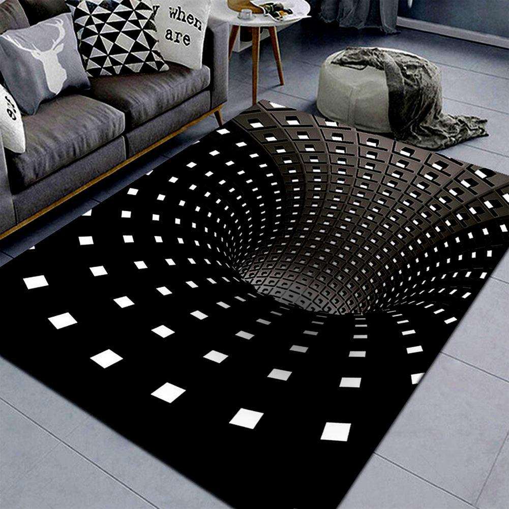 3D Vortex Portal Carpet Optical Illusion (2 Designs) Rectangle