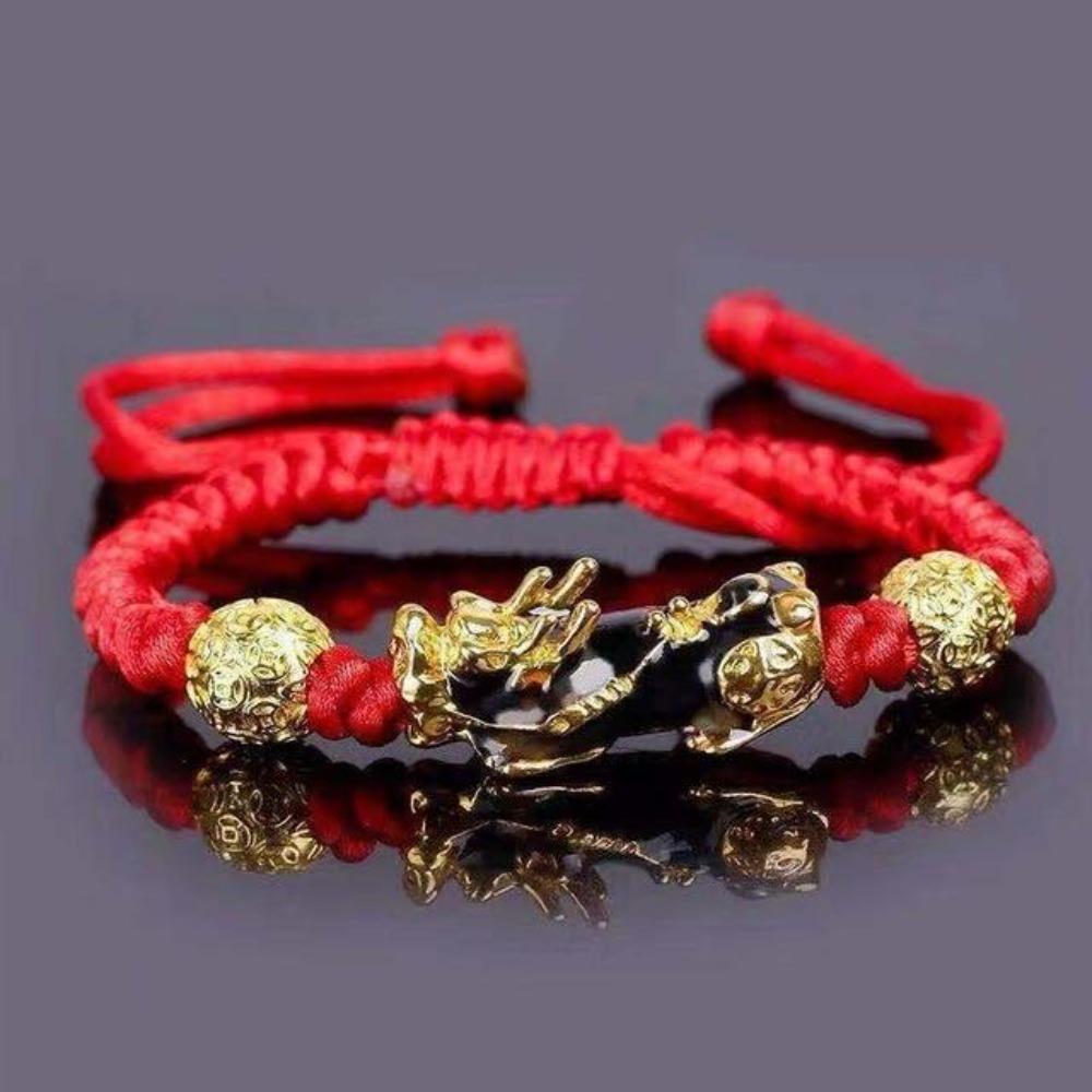 Pixiu Rope Braided Lucky Warrior Energy Meditation Bracelet (7 Colors)