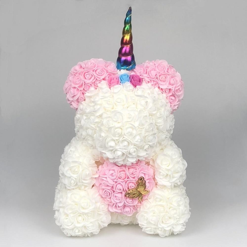 Limited Edition 2021 Unicorn Rose Bear 40cm w/Butterfly