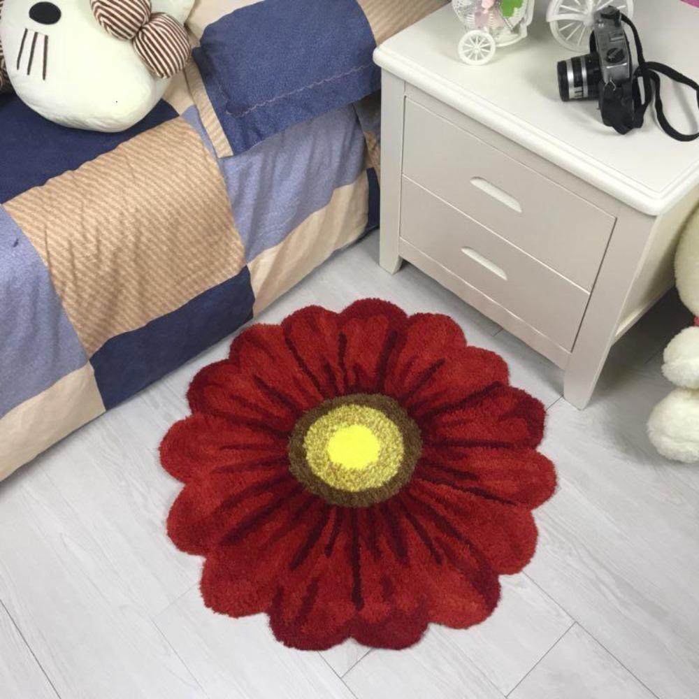 Sunflower Rose Flower Carpet Rug Mat (5 Colors 2 Sizes) Home Decor