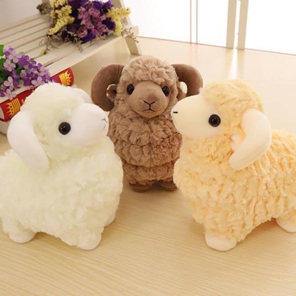Mountain Sheep Ram Pillow Plush 3D Stuffed Animal (3 Colors & Sizes)