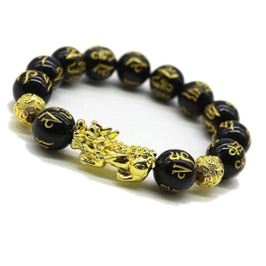 2 Pcs Pixiu Feng Shui Black Obsidian Wealth Bracelet (7 Styles & 3 Sizes)