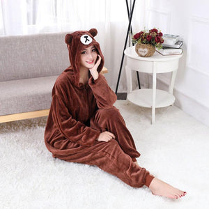 Bear Pajamas Onesie Jumpsuit (2 Styles) S-XXL Men or Women