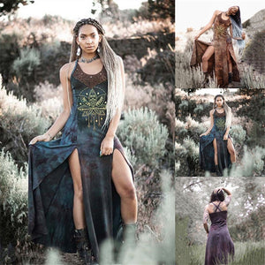 Renaissance Viking Tribe Sleeveless Dress (3 Colors) S - 5XL