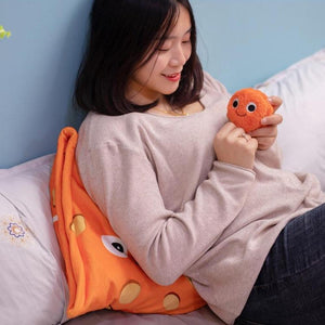 Kawaii Cheesy Puffs Smiley Pillow Plush Bag Stuffed Toys (2 Sizes)