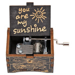You Are My Sunshine - Engraved Music Box (Black Box)