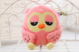 Sleepy Owl Pillow Plush 3D Stuffed Animal (2 Colors)