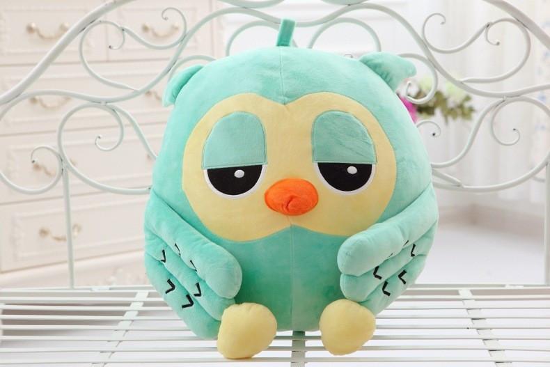 Sleepy Owl Pillow Plush 3D Stuffed Animal (2 Colors)