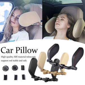 Leather Car Seat Headrest Sleep Cushion (9 Colors) Universal Fit