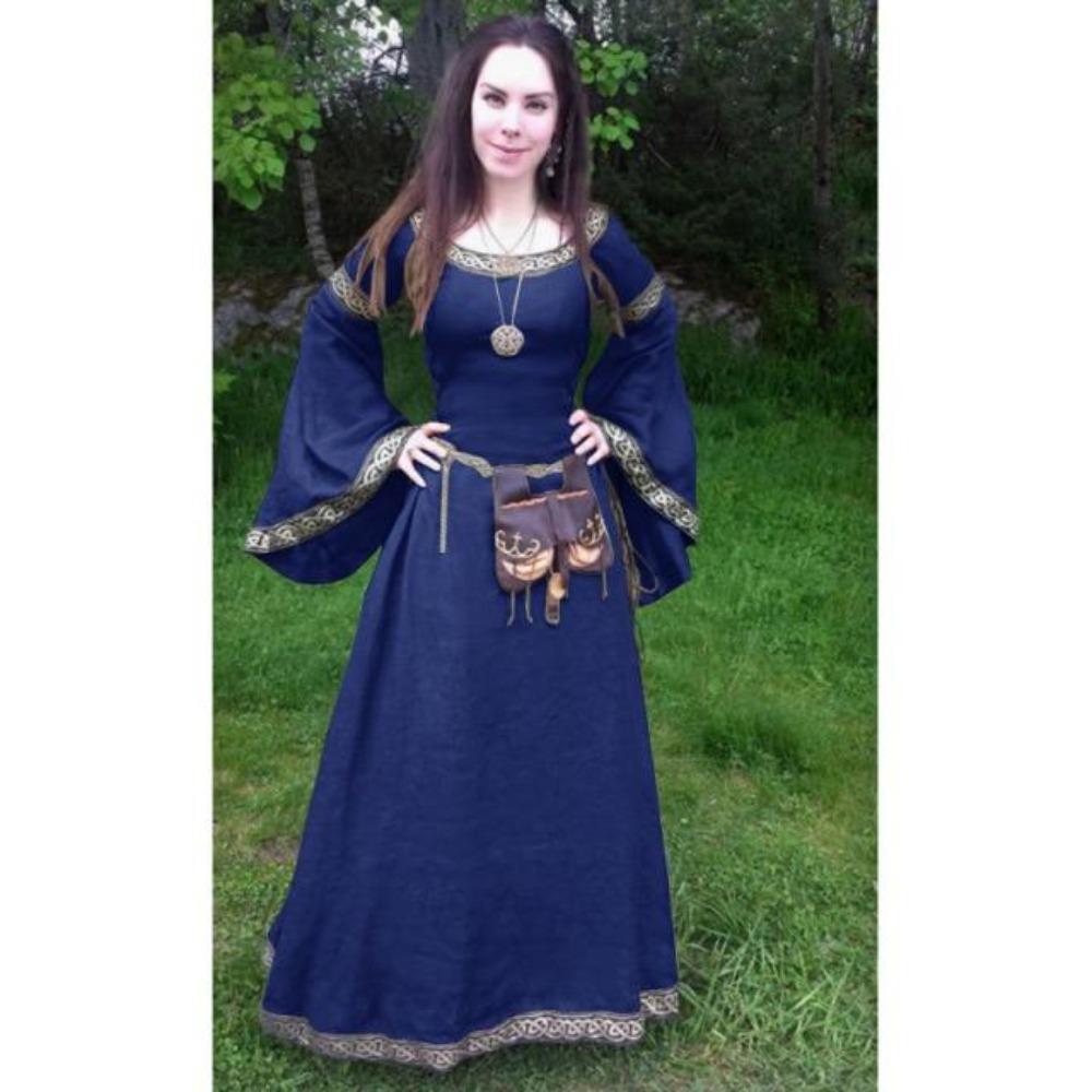 Renaissance Viking Princess Flare Sleeve Dress (5 Colors) S-5XL