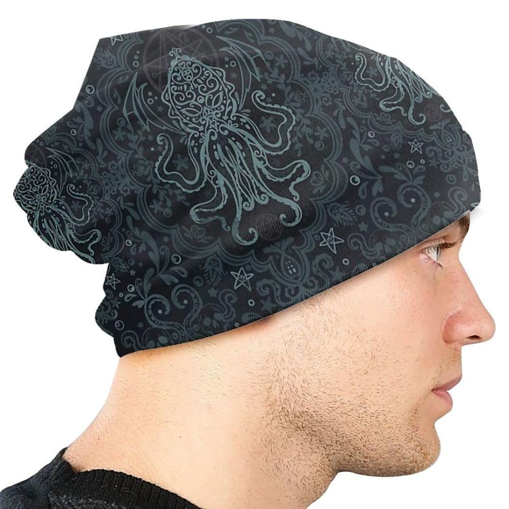 Cthulhu Beanie Hat Skull Cap (2 Designs) Elder Star Sign