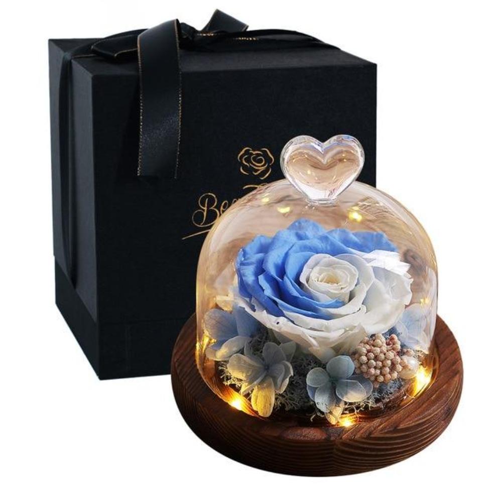 Limited Edition Immortal Enchanted Rose Glass Heart Dome (15 Colors) With Luxury Gift Box